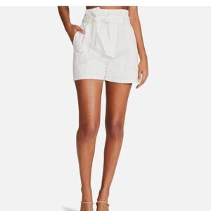 Steve Madden White Denim Shorts- Seaside Cinch Short
